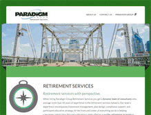 Tablet Screenshot of paradigmgroupretirementservices.net